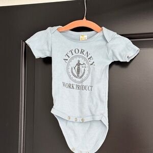 Attorney Work Product Blue 0-3M Onesie